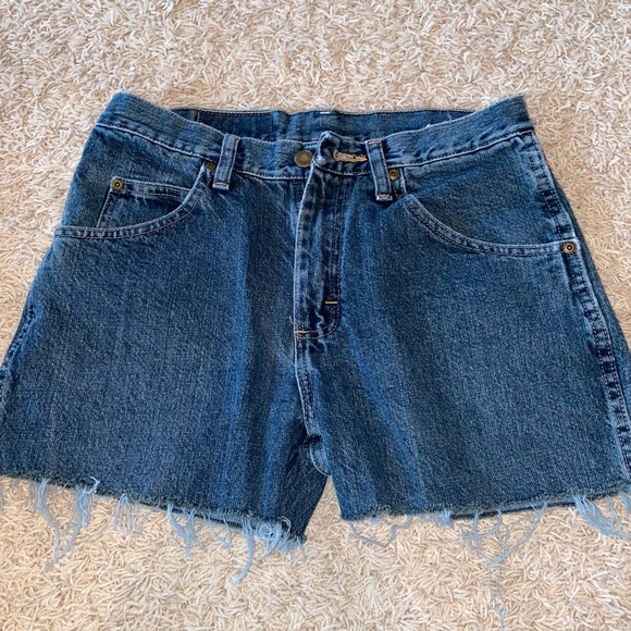 Dark blue Wrangler Jean shorts - Picture 1 of 2